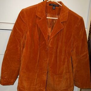 Ellen Tracy Rust Velvet Blazer